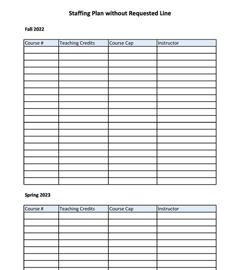 40 Effective Staffing Plan Templates (Excel & Word) ᐅ TemplateLab