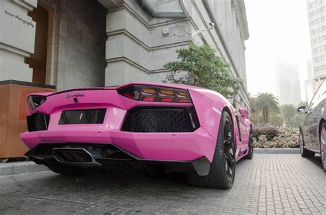 Lamborghini Aventador Finished in Bright Pink! - GTspirit