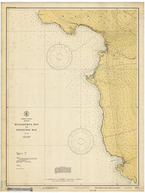 Hawaii Map Kealakekua Bay Historical Chart 1928 | Etsy | Historical ...