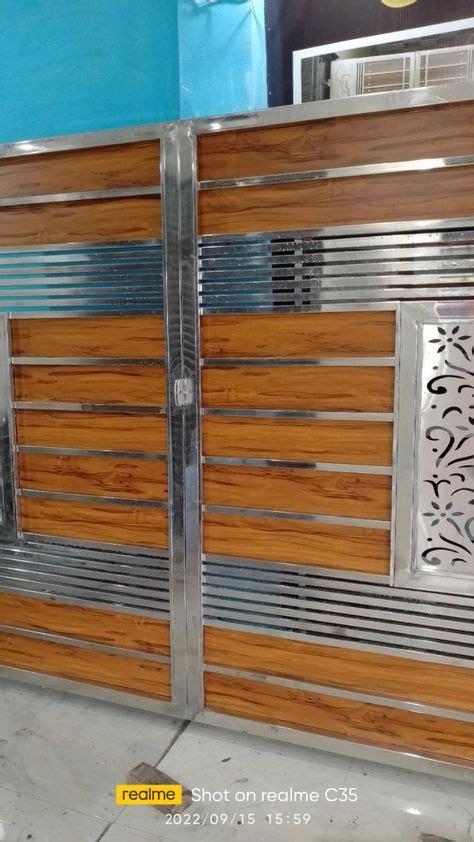 Single Palla Main Gate Design, SS304, Steel Pipe Gate,, 44% OFF