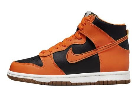 BUY Nike Dunk High GS Black Orange | Kixify Marketplace