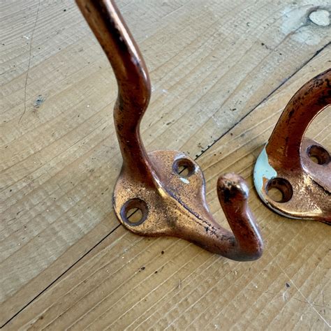 Vintage Copper Closet Hooks - Historic House Salvage