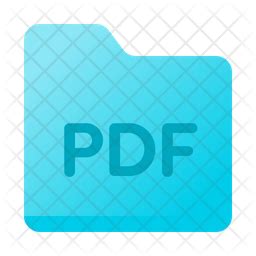 PDF Folder Icon - Download in Flat Style