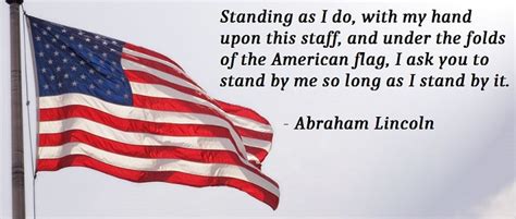 Abraham Lincoln on the American flag - StarSpangledFlags.com