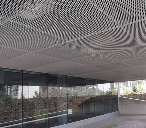 Expanded Mesh Ceiling in Office, Administrative Building, Lounge