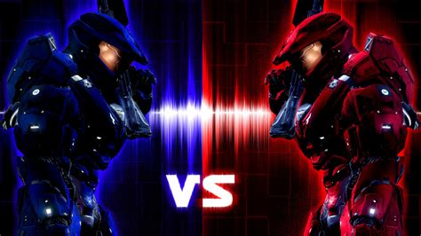 Halo Red vs Blue Wallpaper - WallpaperSafari