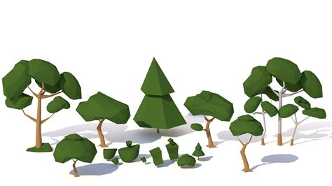 Low Poly Trees The(.skp) model link https://3dwarehouse.sketchup.com ...