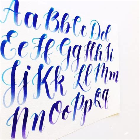 Uppercase Brush Pen Alphabet