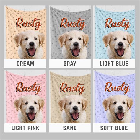 Custom Dog Blanket Personalized Photo Pet Blanket Perfect | Etsy