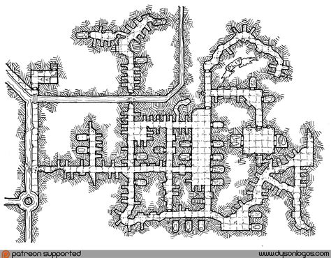 Forgotten Catacombs | Map, Fantasy map, Dungeon maps