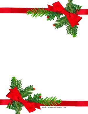 Free Christmas Border Templates - Customize Online then Download