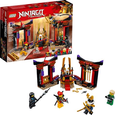 LEGO NINJAGO Masters of Spinjitzu: Throne Room Showdown 70651 Building ...