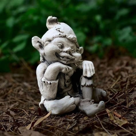 Forest Elf Statue Garden Elf Sculpture Concrete Fairy Ornament - Etsy