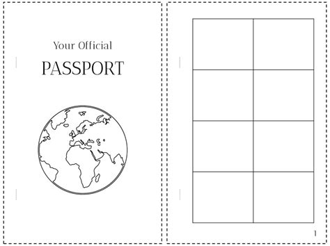 Printable Passport for Kids- Pretend Travel Adventure Kit - Pretty ...