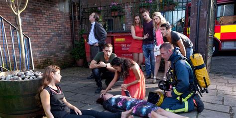 Hollyoaks fire: Behind-the-scenes video