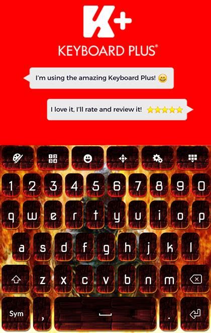 Set your keyboard skin on fire with... - Keyboard Plus Emoji