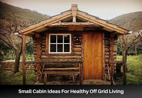 Small Cabin Ideas For Healthy Off Grid Living - Home design