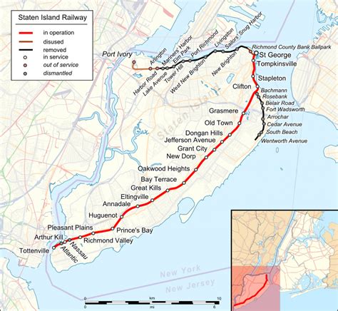 Staten Island Railway (New York) – Metro maps + Lines, Routes, Schedules