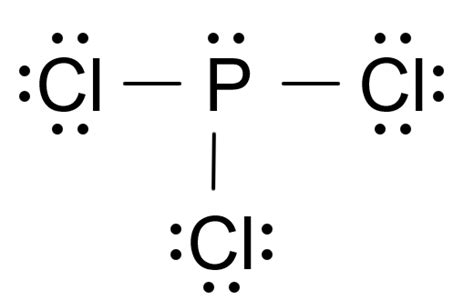 PCl3 (Phosphorus trichloride) Lewis Structure