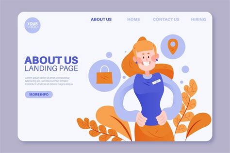 Small business landing page template | Free Vector