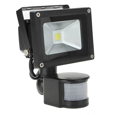 Outdoor Lighting Floodlights 10W 30W White 800LM PIR Motion Sensor ...