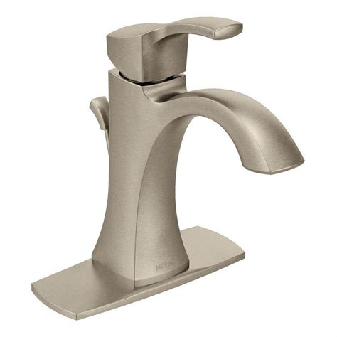 MOEN Brantford Single Hole Single Handle Low Arc Bathroom Faucet in ...