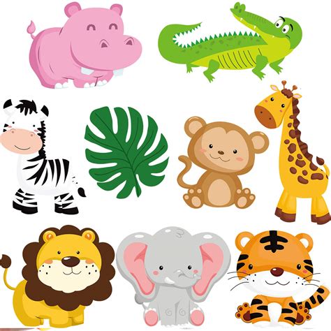 Buy Blulu 27 Pieces Jungle Themed Party Decorations, Jungle Animals ...