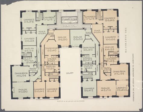 The Dartmouth. Plan of 2nd, 3d, 4th, 5th and 6th floors - NYPL Digital ...