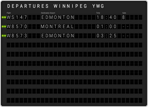 Winnipeg J. A. Richardson Airport Departures & [YWG] Flight Schedules