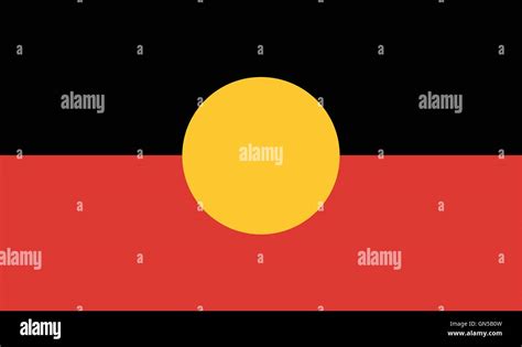 The flag of the Australian Aboriginal people Stock Vector Image & Art ...