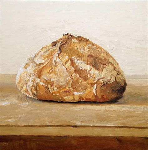 Matthew Hopkins - Daily (Modern Still Life Oil Painting of Loaf of ...