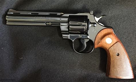 AS NEW COLT PYTHON 6" BLUE 357 MAGNUM - MADE 1977 - FINE ORIGINAL GUN