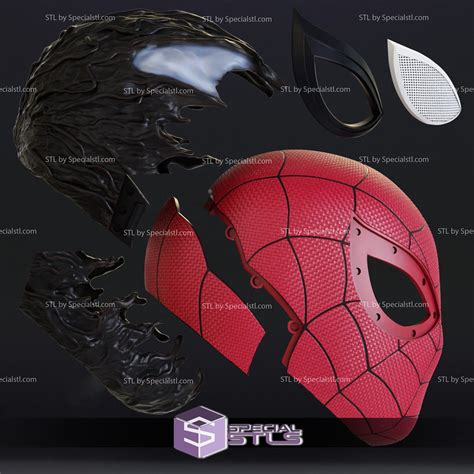 Cosplay STL Files Venom Spiderman Mask 3D Print Wearable | SpecialSTL