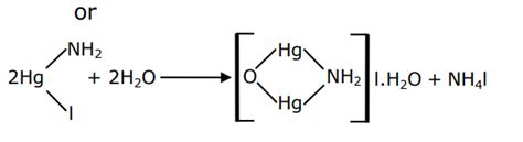 In Nessler's reagent for the detection of ammonia the active species is