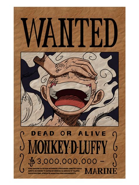 Luffy Bounty after Wano by ZiulLF on DeviantArt