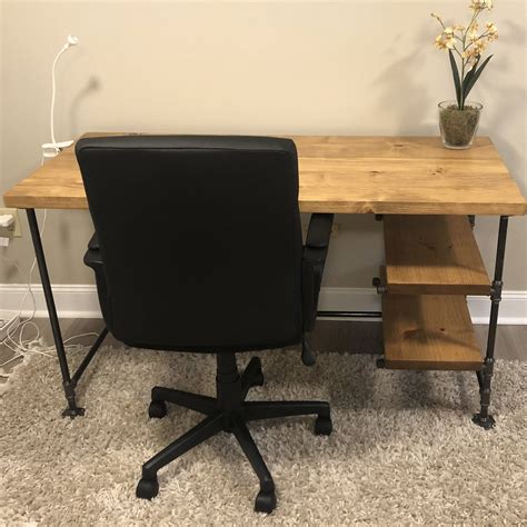 Industrial Farmhouse Style Desk with Shelving – JT Industrial Designs