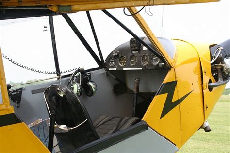 Piper Cub Cockpit View