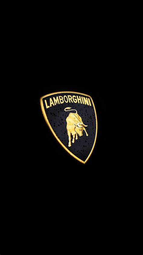 Lamborghini Logo Black Background Smartphone Wallpaper and Lockscreen ...