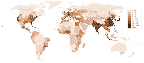 World Population Map 2021 - Mammoth Mountain Trail Map