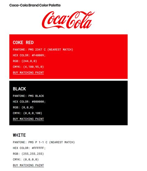 Simple Coca Cola Pantone 337c Birthday Colors