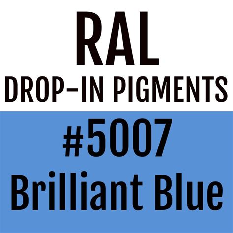 RAL #5007 Brilliant Blue Drop-In Pigment for Liquid Wrap or Bedliner ...