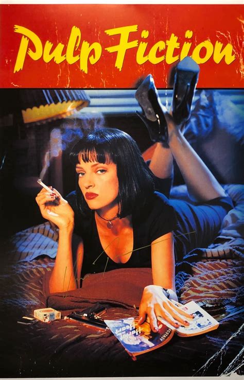 Pulp Fiction Uma Thurman Poster Autographed Signed