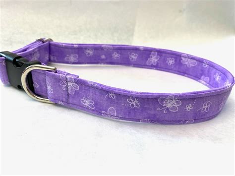 Purple Butterfly Dog Collar - Etsy