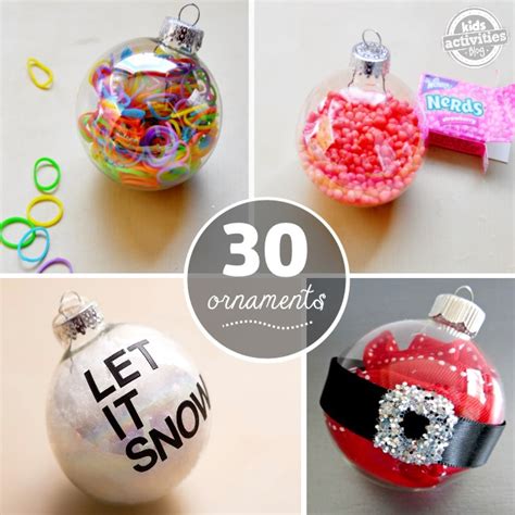 30 Creative Ways to Fill Clear Ornaments | Kids Activities Blog