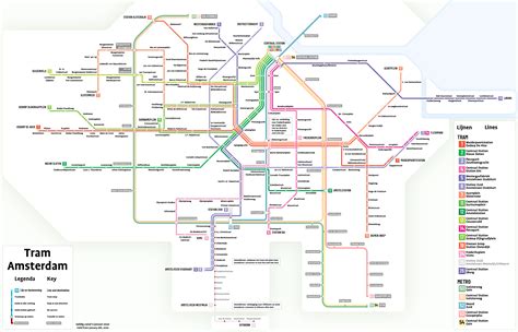 Amsterdam Metro and Tram Map – RayHaber