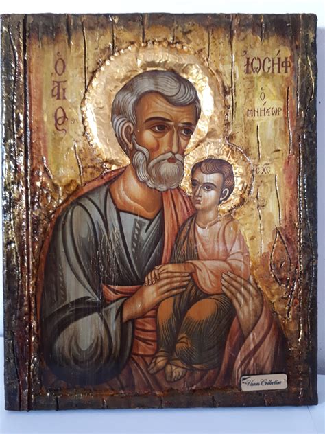 Saint St Joseph Iosif Icon-Greek Russian Byzantine Orthodox Icons