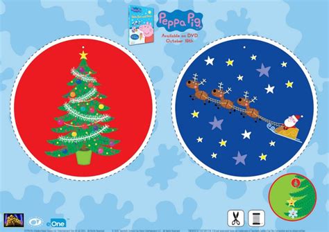 Christmas Tree Ornament Craft from Peppa Pig | Mama Likes This