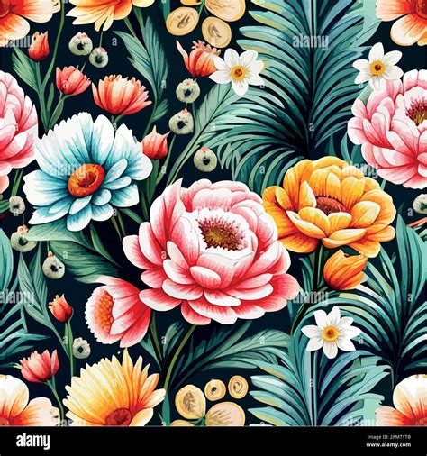 Floral pattern background. Spring design decorative texture. Wallpaper ...