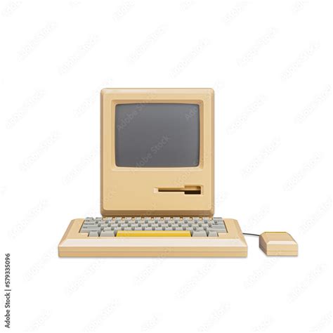 World's first Apple Macintosh computer. Old vintage desktop Macintosh ...