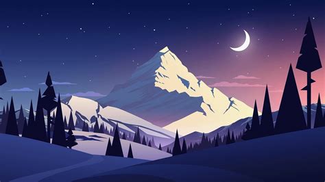 Artistic Mountain HD Moon Wallpaper, HD Artist 4K Wallpapers, Images ...